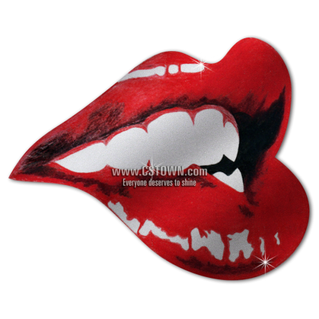 Temptation Red Lip Printable Heat Transfer